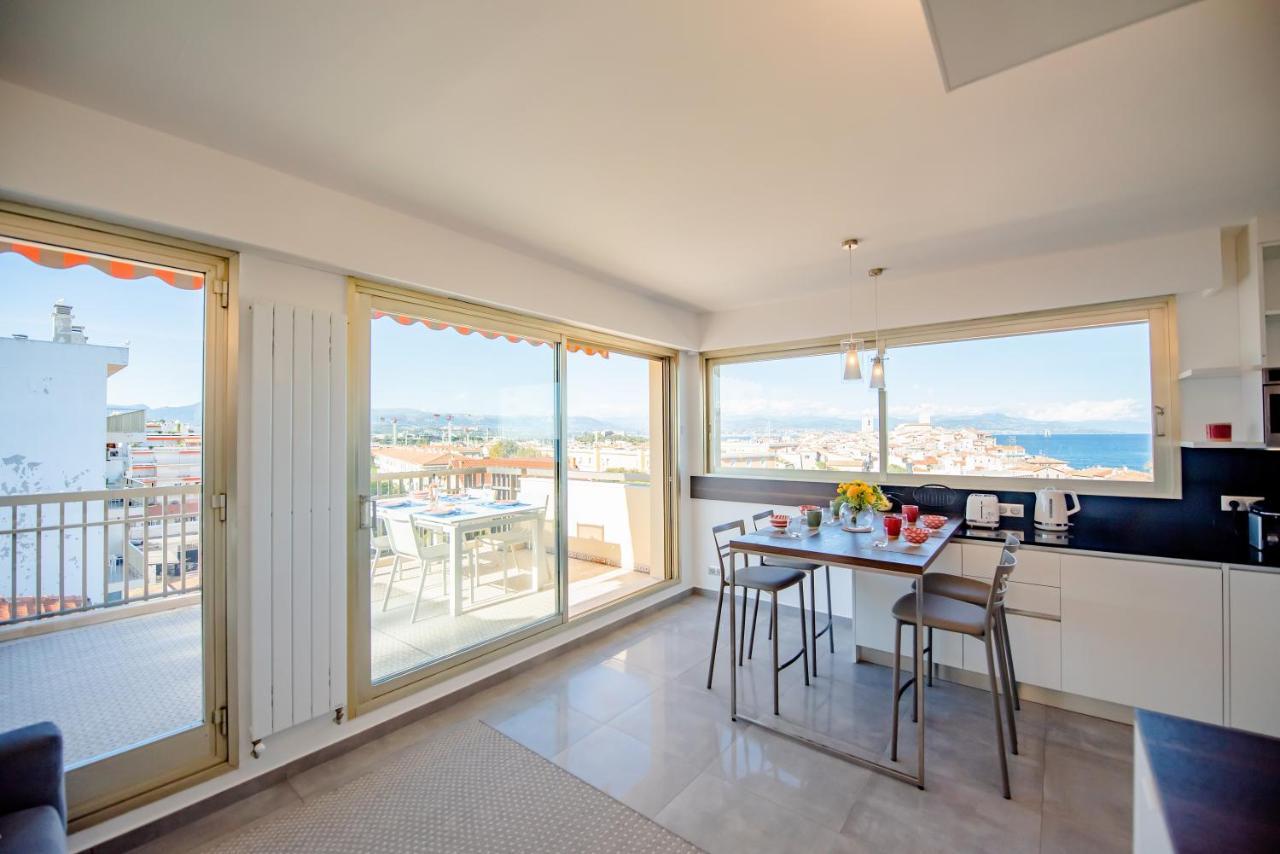 High Standing With Incredible Old Antibes And Sea Views Exterior foto