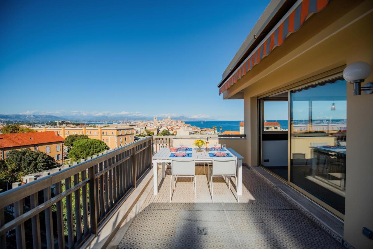 High Standing With Incredible Old Antibes And Sea Views Exterior foto