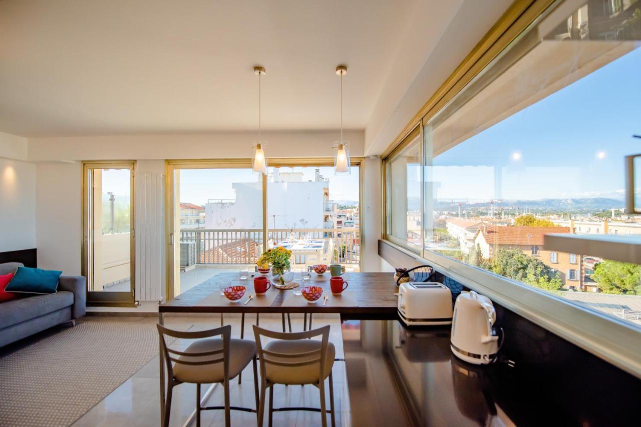 High Standing With Incredible Old Antibes And Sea Views Exterior foto